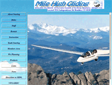 Tablet Screenshot of milehighgliding.com